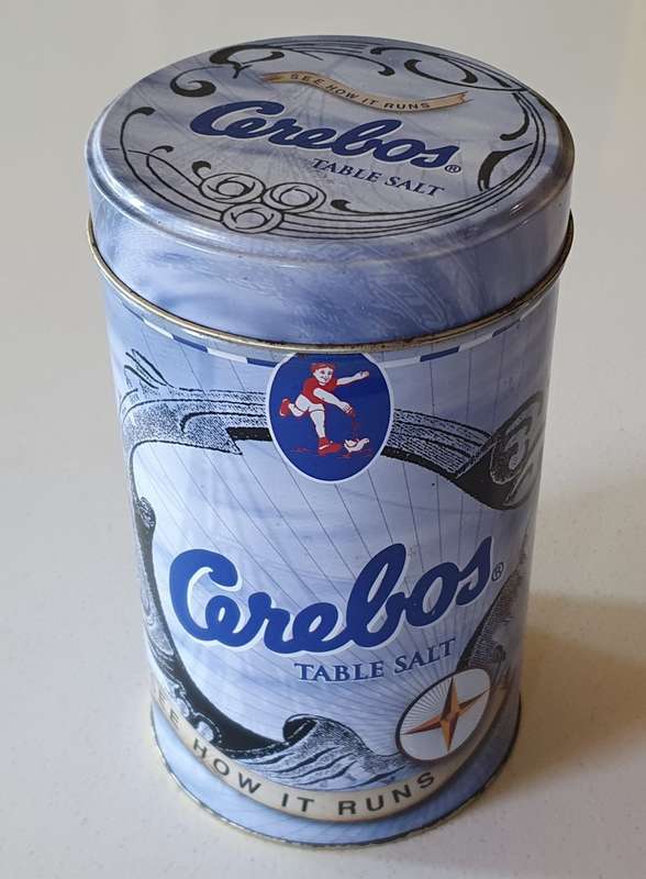 CEREBOS salt tin as per photos