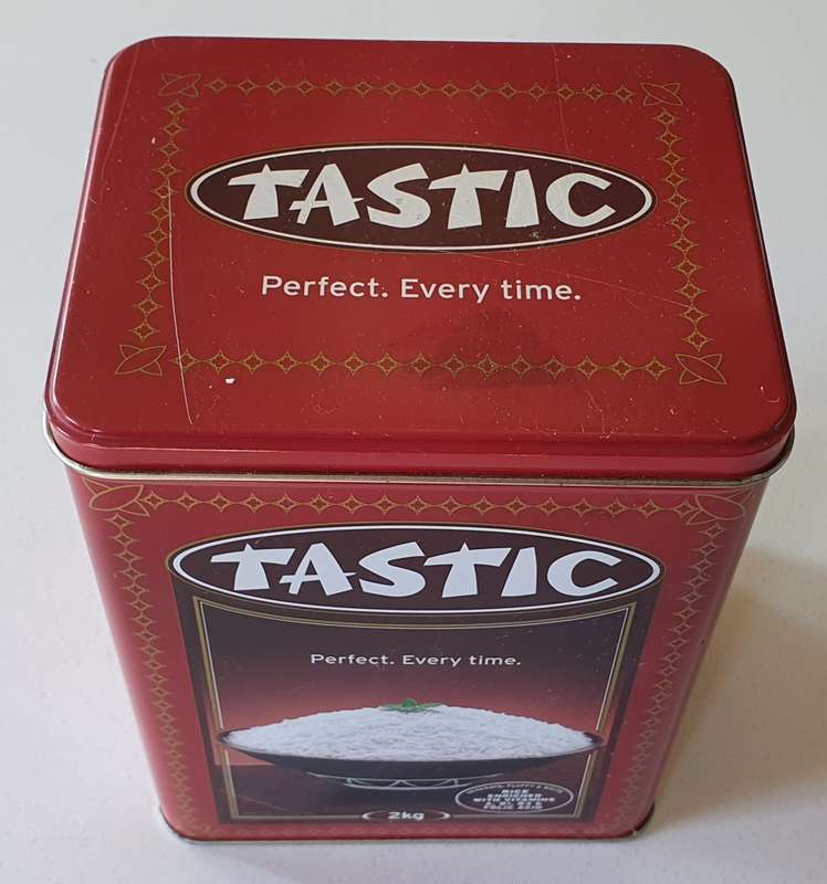 TASTIC RICE tin as per photos
