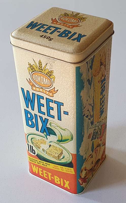 BOKOMO WEET-BIX tin as per photos