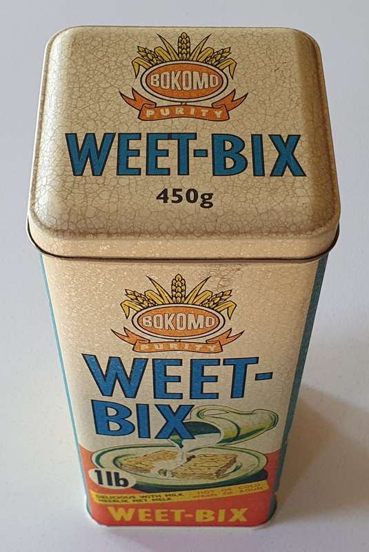 BOKOMO WEET-BIX tin as per photos
