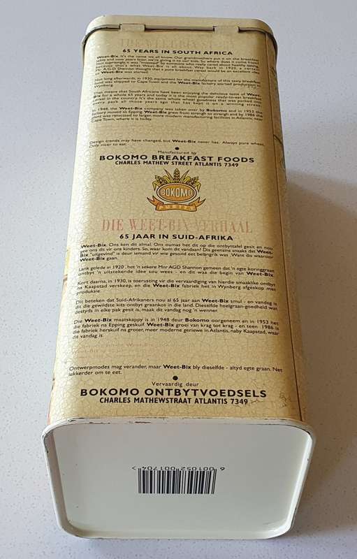BOKOMO WEET-BIX tin as per photos