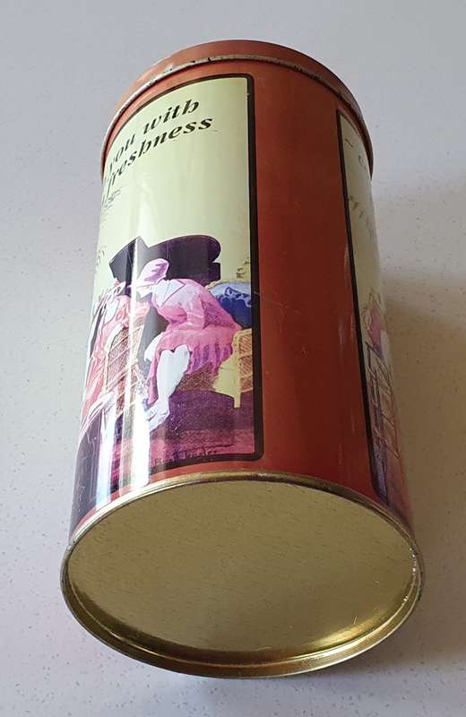 Comes to you with garden freshness tin as per photos