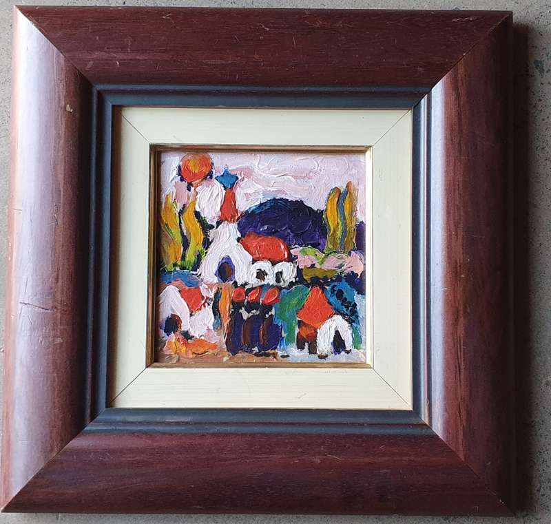 Original oil painting by F. BESTER