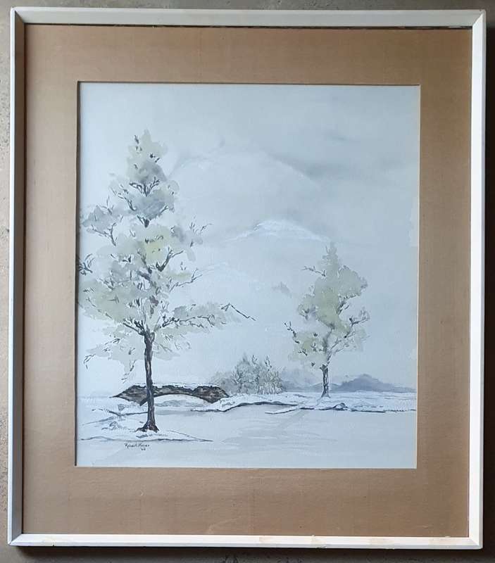 Original watercolour painting by ROBERT HABER