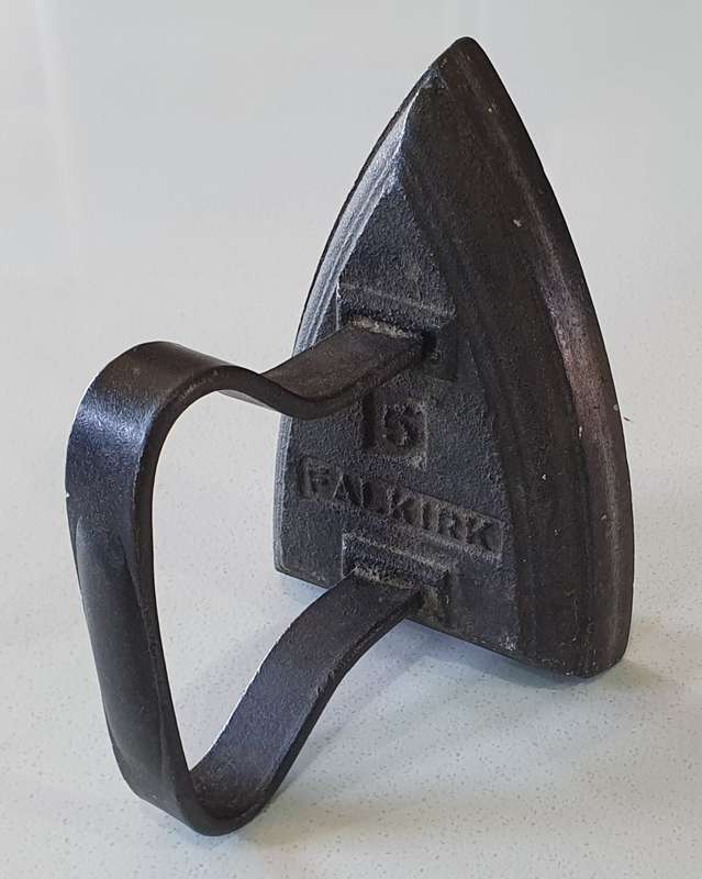 Vintage cast iron, coal stove clothing Sad Iron - FALKIRK no.5 - as per photo