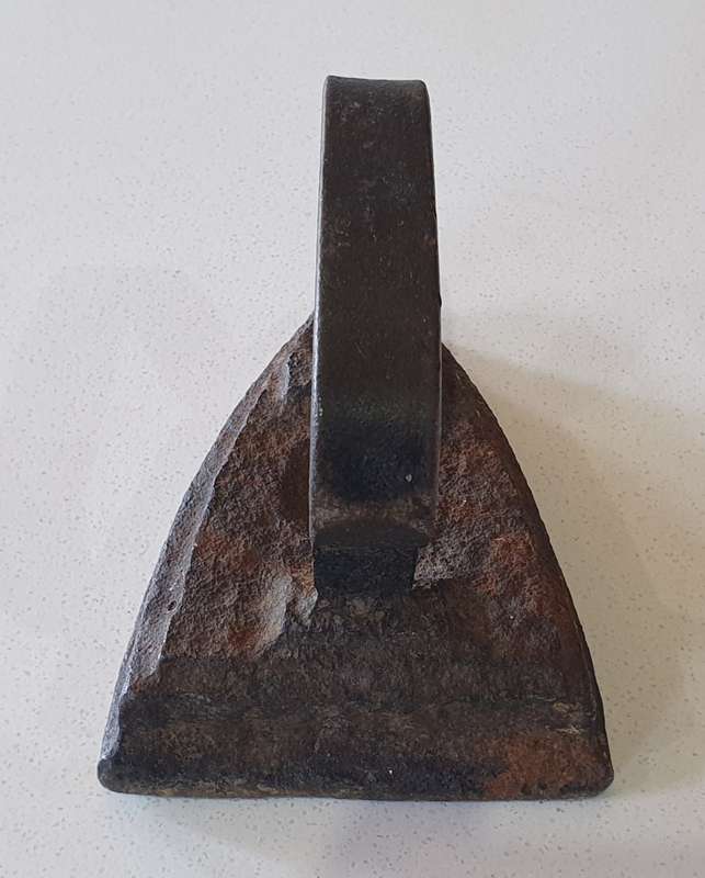 Vintage cast iron, coal stove clothing Sad Iron as per photo