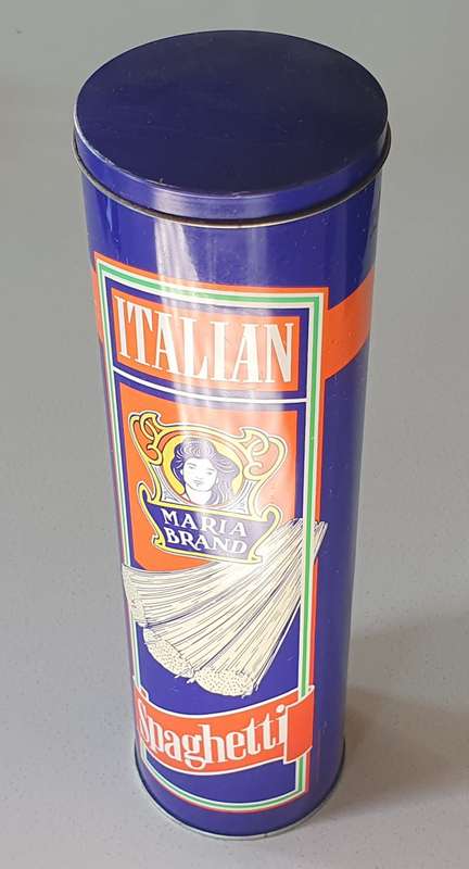 ITALIAN MARIA BRAND SPAGHETTI  tin as per photos
