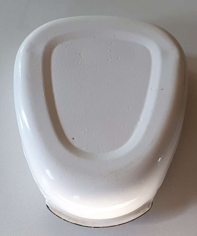 Vintage enamel bedpan as per photos