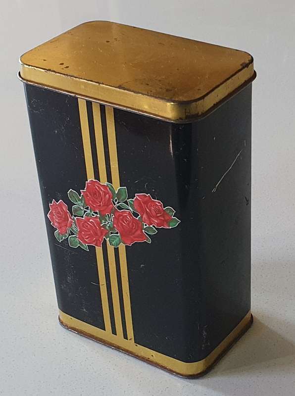 Vintage five roses tin as per photo