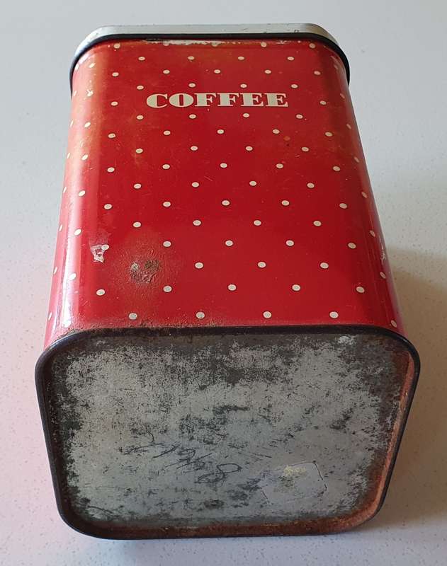 Vintage coffee tin as per photos