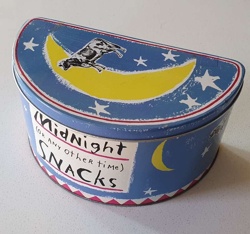 MIDNIGHT SNACK tin as per photos