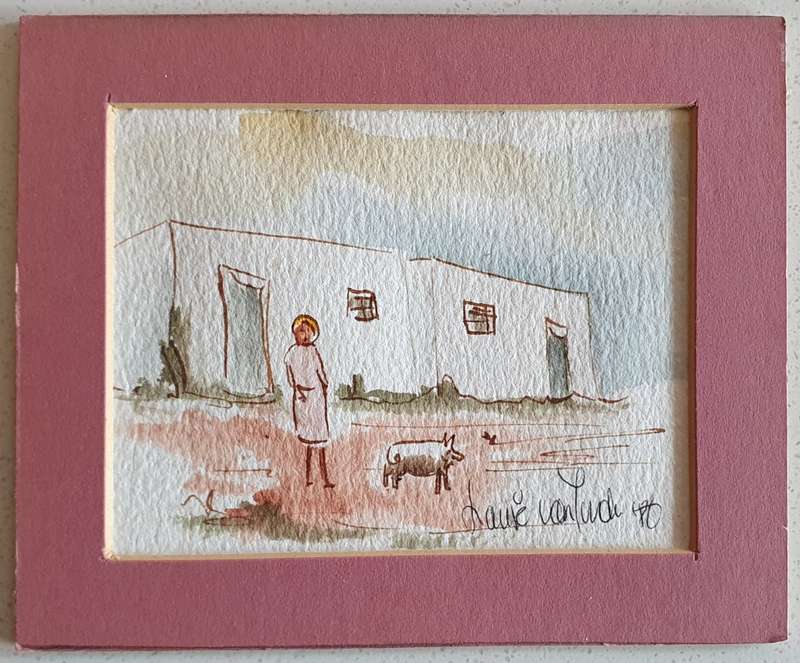Original unframed watercolour painting as per photos