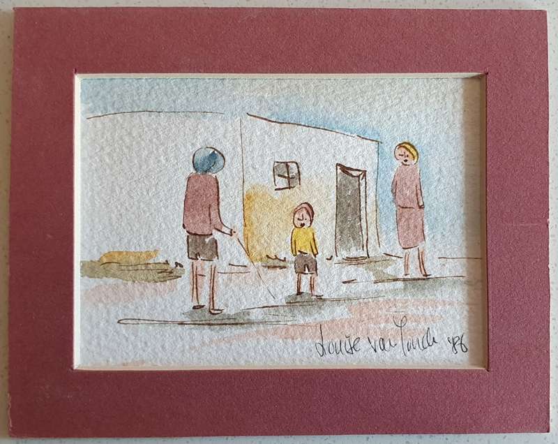 Original unframed watercolour painting as per photos