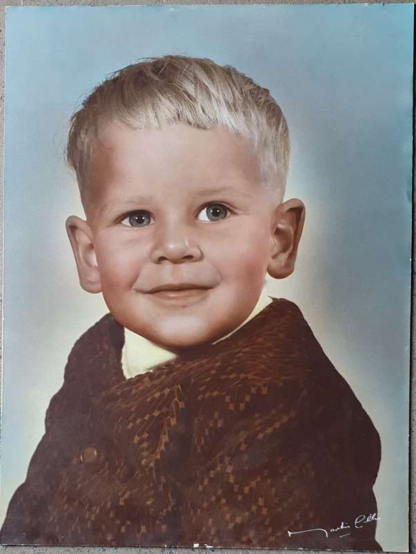 Unframed vintage photo