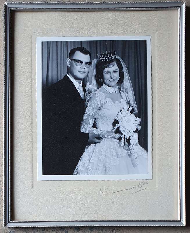 Framed vintage photo