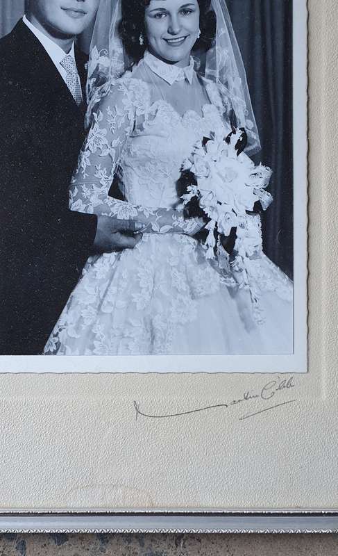 Framed vintage photo