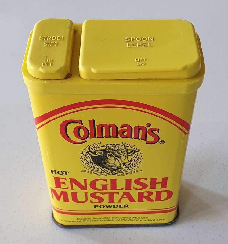 COLMAN`S Hot English Mustard powder 100g tin as per photos