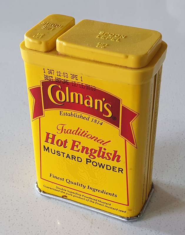 COLMAN`S Hot English Mustard powder 50g tin as per photos