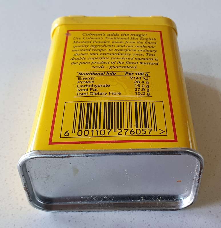 COLMAN`S Hot English Mustard powder 50g tin as per photos