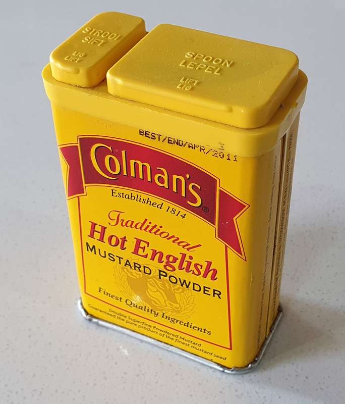 COLMAN`S Hot English Mustard powder 50g tin as per photos
