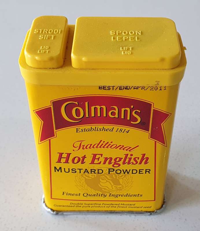 COLMAN`S Hot English Mustard powder 50g tin as per photos