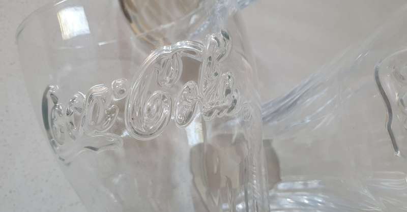 3 COCA COLA glasses as per photos