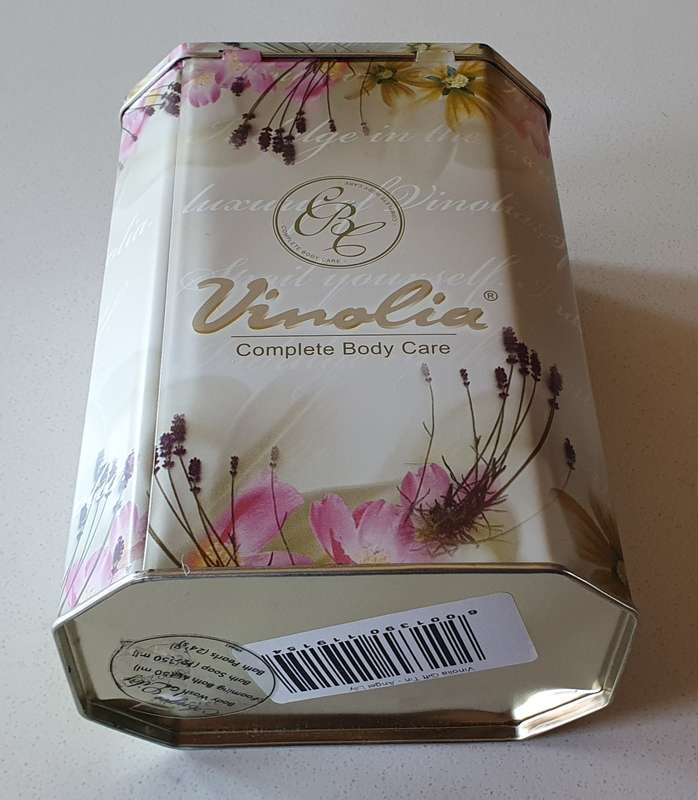 VINOLIA tin as per photos