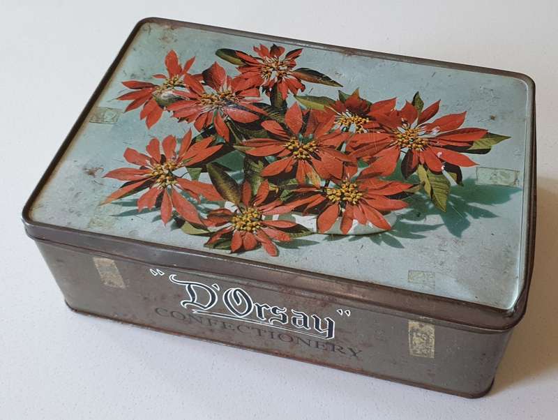 D`ORSAY confectionery tin as per photos