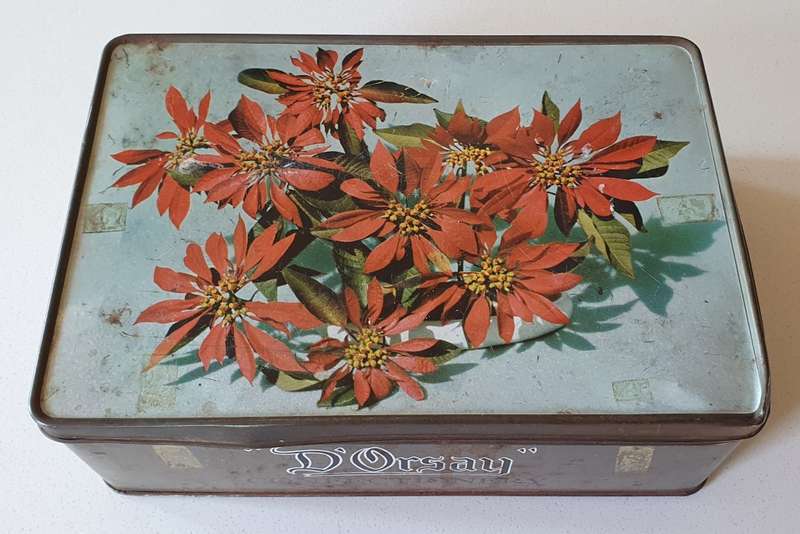 D`ORSAY confectionery tin as per photos