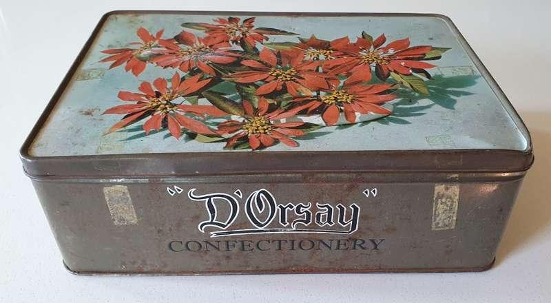 D`ORSAY confectionery tin as per photos