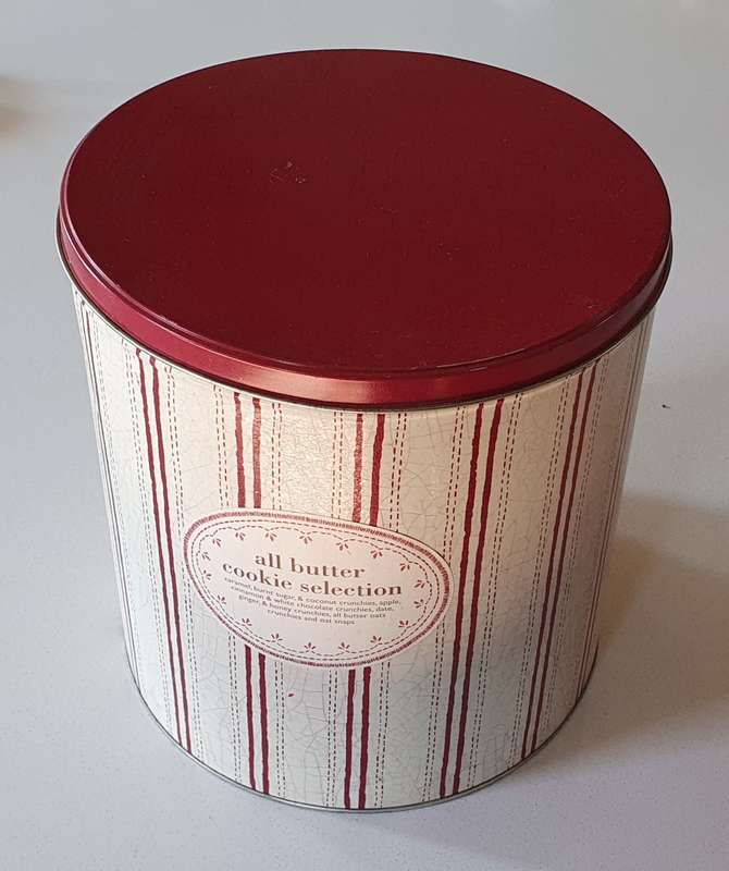 Large Woolworths BUTTER COOKIES tin as per photos