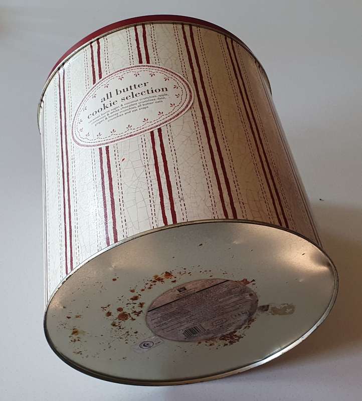Large Woolworths BUTTER COOKIES tin as per photos