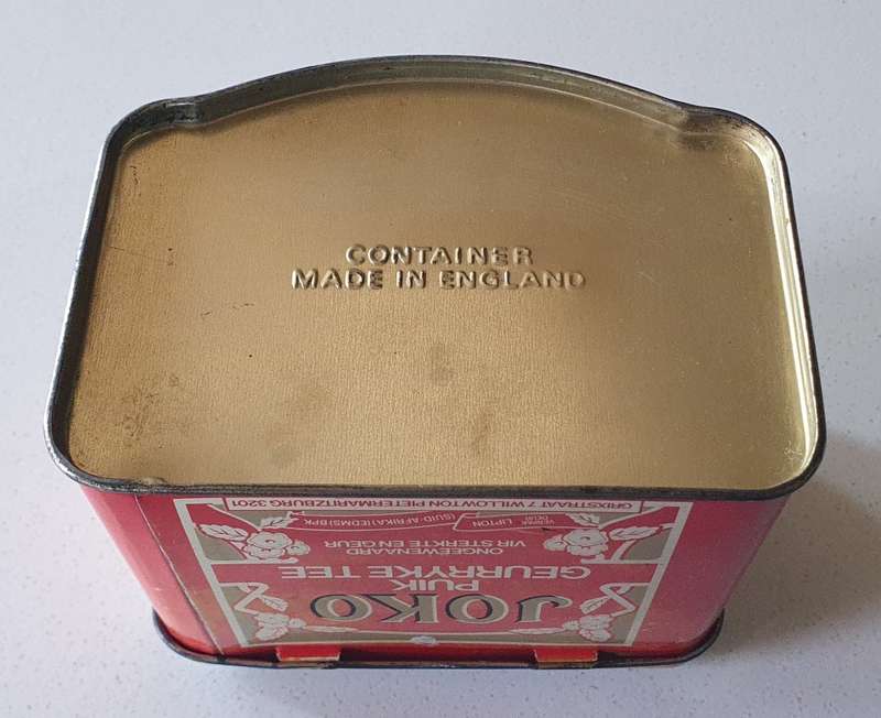 JOKO tea tin as per photos