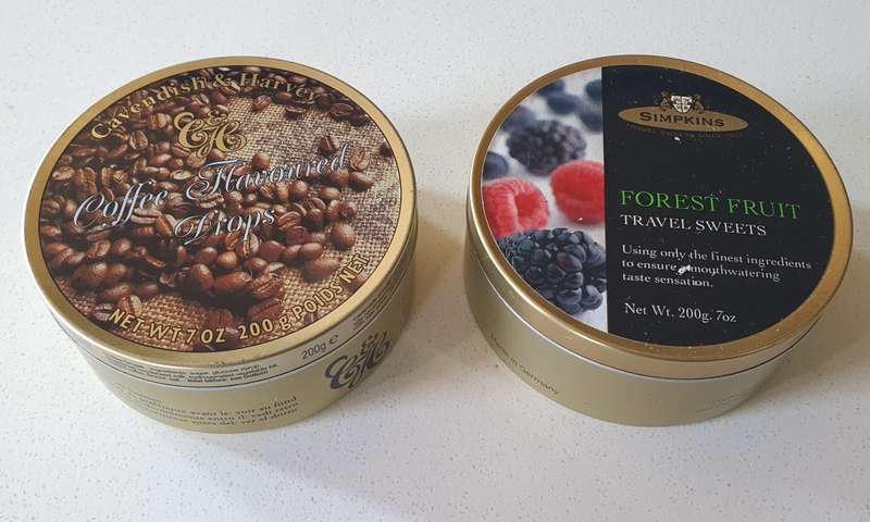 2 Round sweets tins as per photos