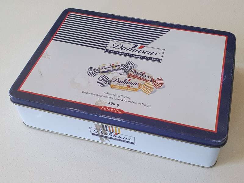DAMASCUS NOUGAT tin as per photos