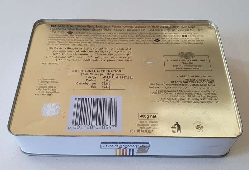 DAMASCUS NOUGAT tin as per photos