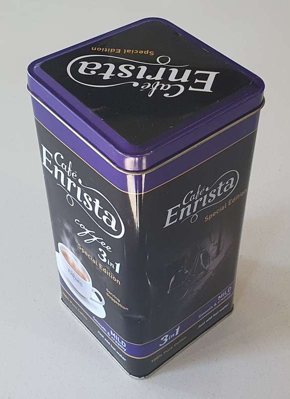Cafe ENRISTA coffee tin as per photos