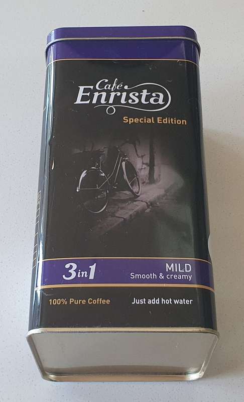 Cafe ENRISTA coffee tin as per photos