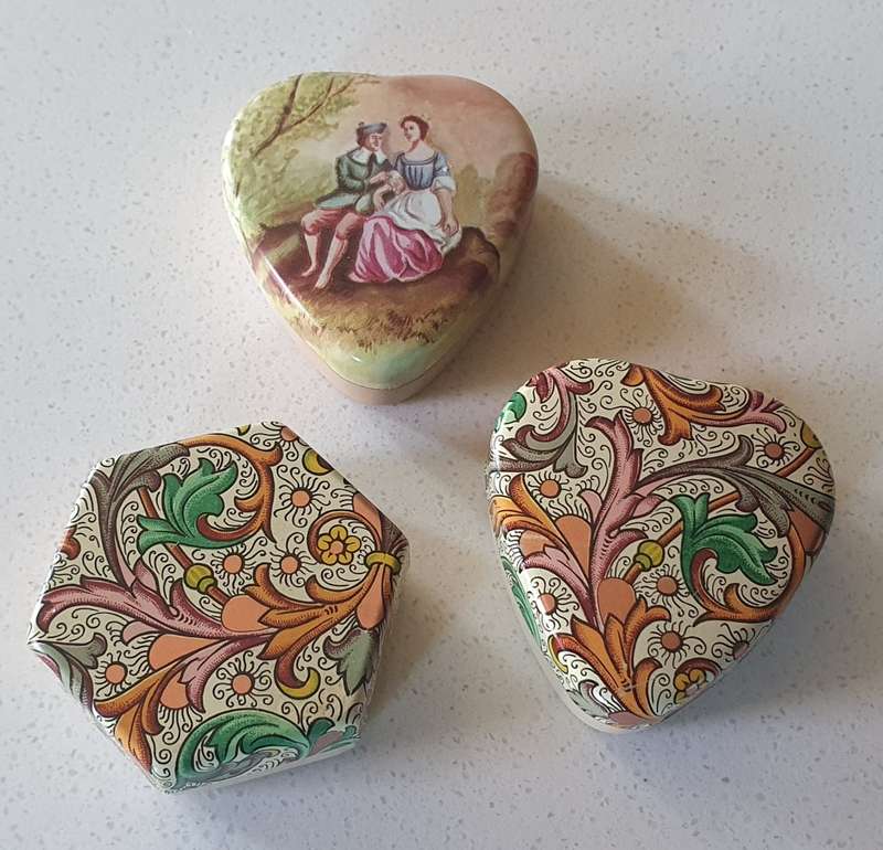 3 Small tins as per photos