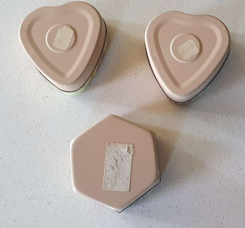 3 Small tins as per photos