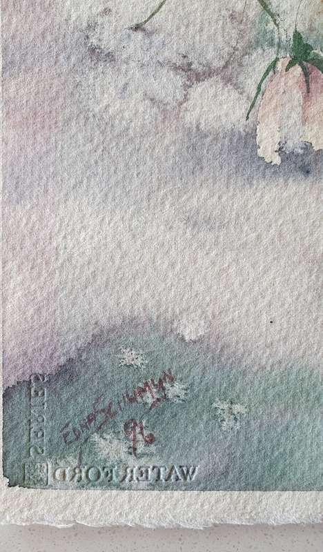 Original unframed watercolor  painting by EDNA SCHUMYN as per photos