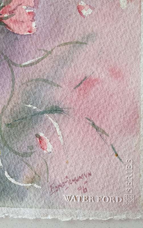 Original unframed watercolor  painting by EDNA SCHUMYN as per photos