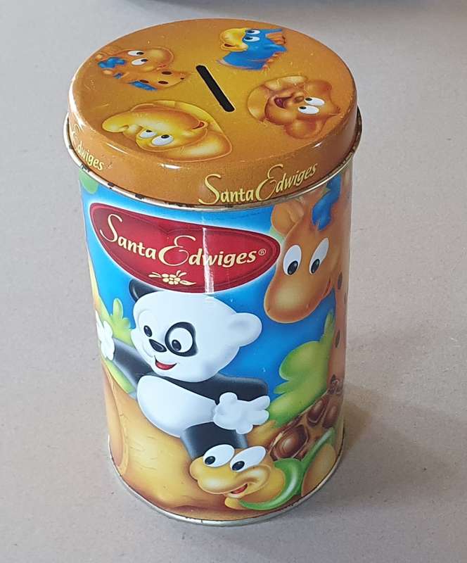 Santa Edwiges money saving tin as per photo