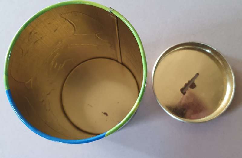 Santa Edwiges money saving tin as per photo