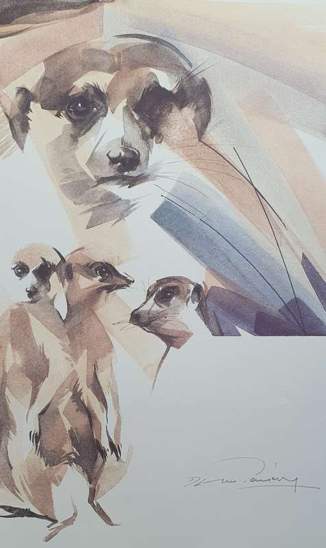 Wild life Print of a painting by Derric van Rensburg as per photo