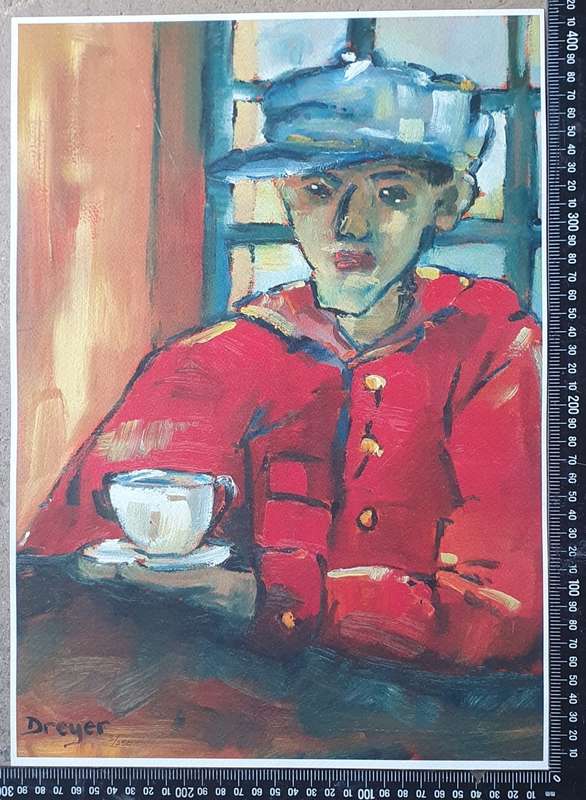 Print of a painting by Dreyer as per photo