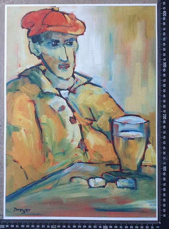 Print of a painting by Dreyer as per photo