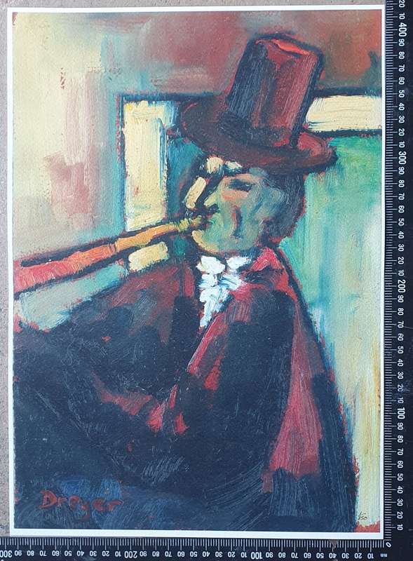Print of a painting by Dreyer as per photo