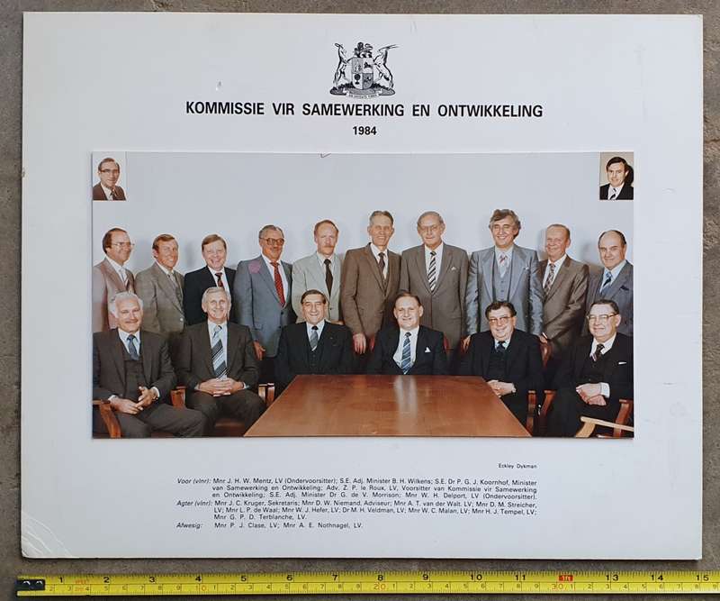 Photo - Kommissie vir samewerking en ontwikkeling - 1984
