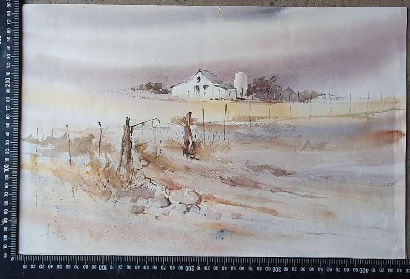 Old print of a painting by HULLEY as per photo